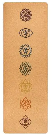 Natural Rubber Yoga Mat TPE with Cork Material - Tivana Wellness